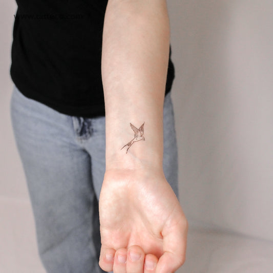 Swallow Temporary Tattoo By M3.Ink - Set of 3