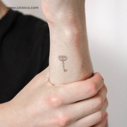 Vintage Key Temporary Tattoo By M3.Ink - Set of 3