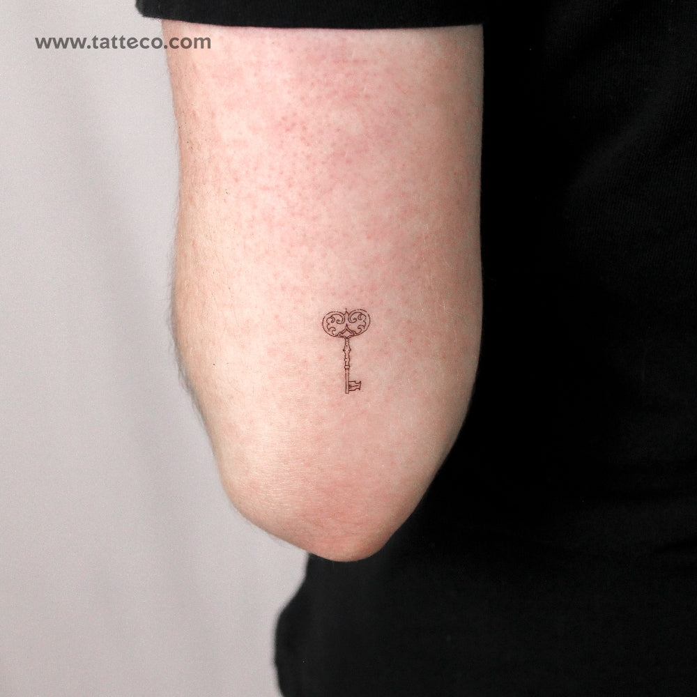 Vintage Key Temporary Tattoo By M3.Ink - Set of 3