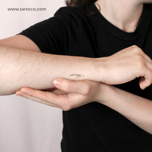 Energy Temporary Tattoo By M3.Ink - Set of 3