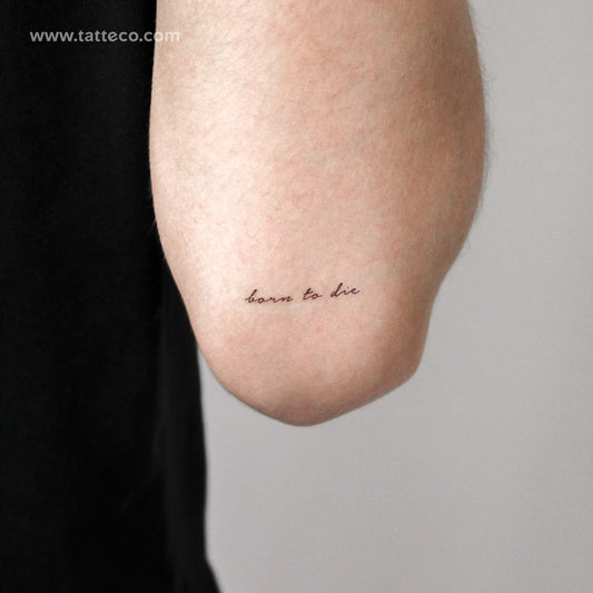 Born To Die Temporary Tattoo - Set of 3