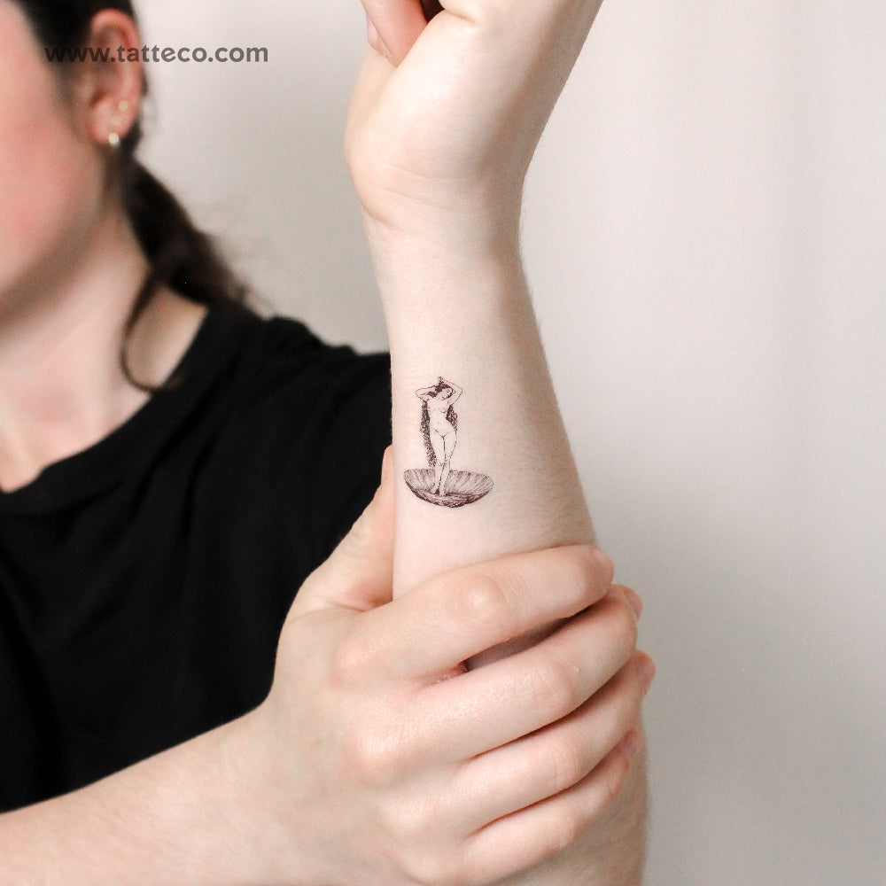 Venus By Bouguereau Temporary Tattoo - Set of 3