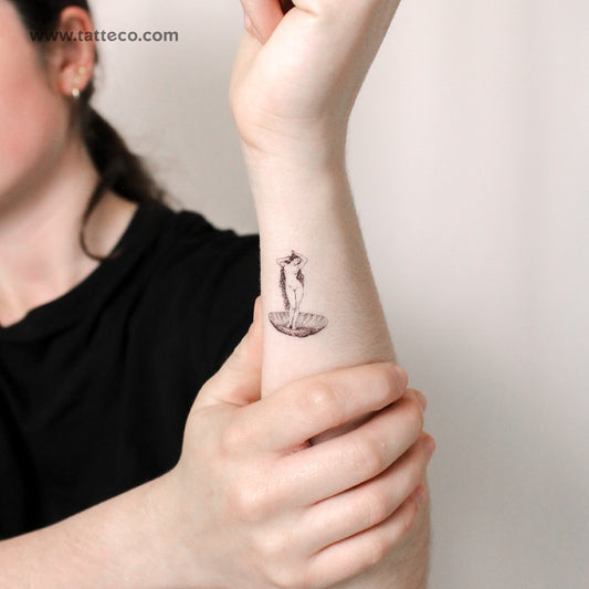 Venus By Bouguereau Temporary Tattoo - Set of 3
