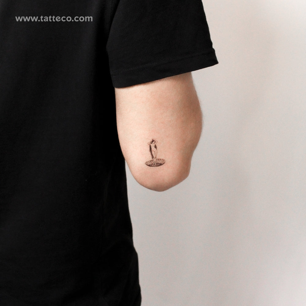 Venus By Bouguereau Temporary Tattoo - Set of 3