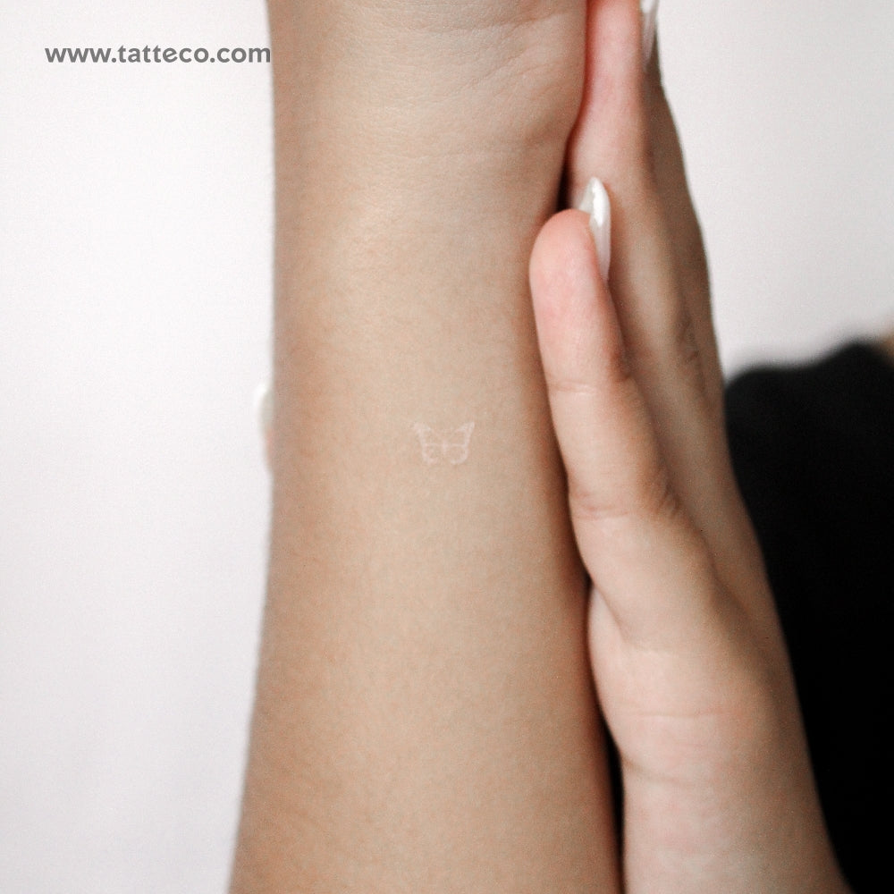 Little White Butterfly Temporary Tattoo - Set of 3