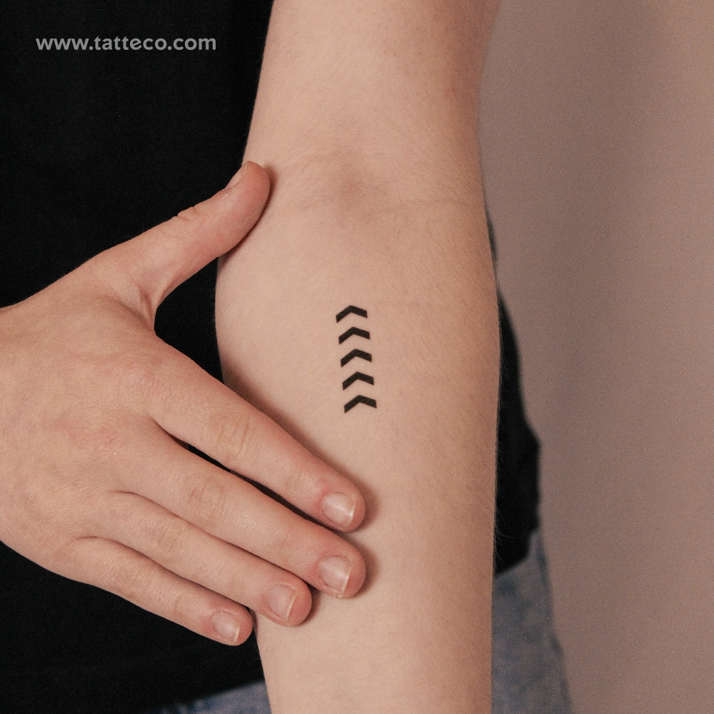 One Direction Five Arrows Tribute Semi-Permanent Tattoo - Set of 2