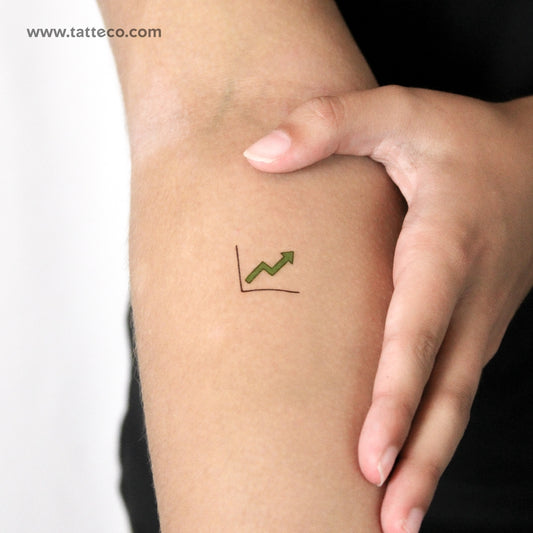 Bullish Stock Temporary Tattoo - Set of 3