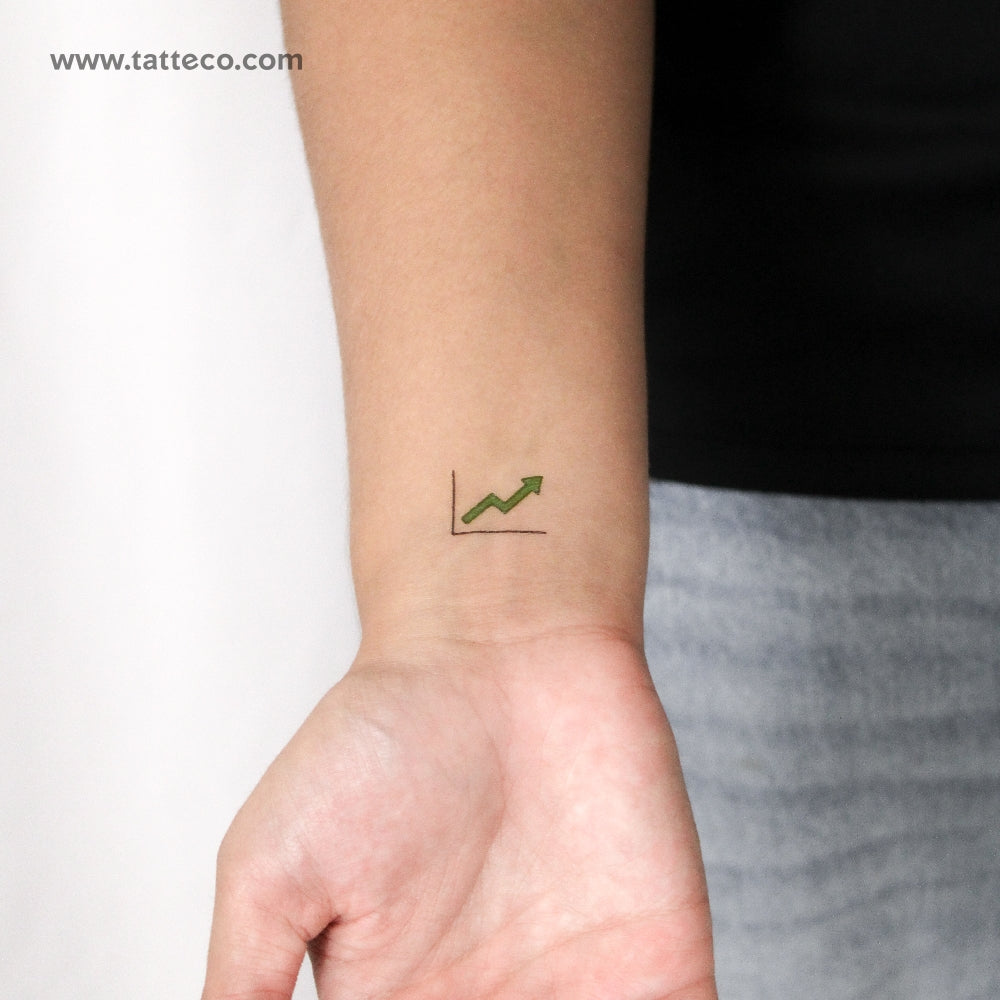Bullish Stock Temporary Tattoo - Set of 3