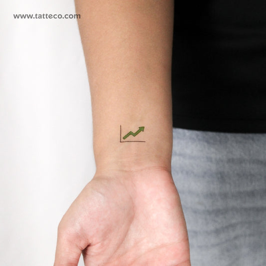 Bullish Stock Temporary Tattoo - Set of 3