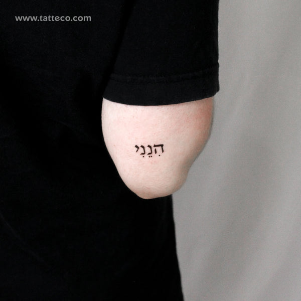 Hineni Temporary Tattoo - Set of 3