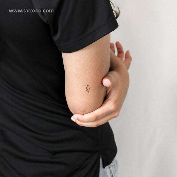 Little Tulip Shell Temporary Tattoo - Set of 3