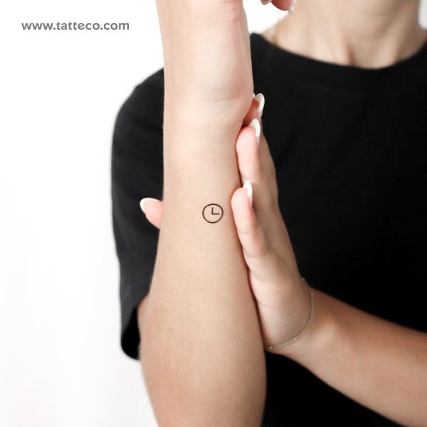 Clock Temporary Tattoo - Set of 3