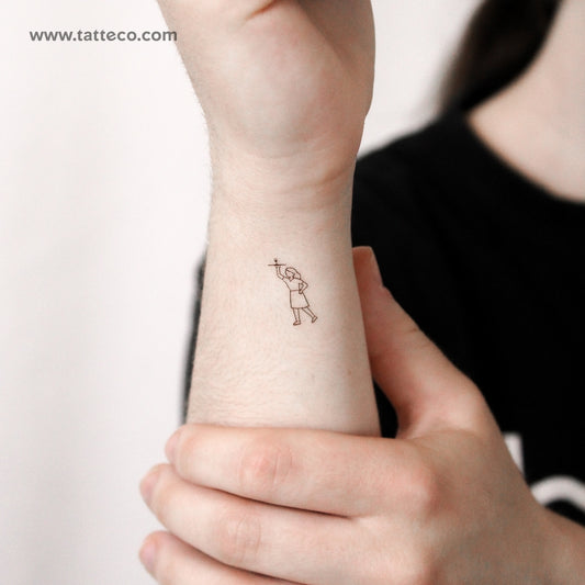 Waitress Temporary Tattoo - Set of 3