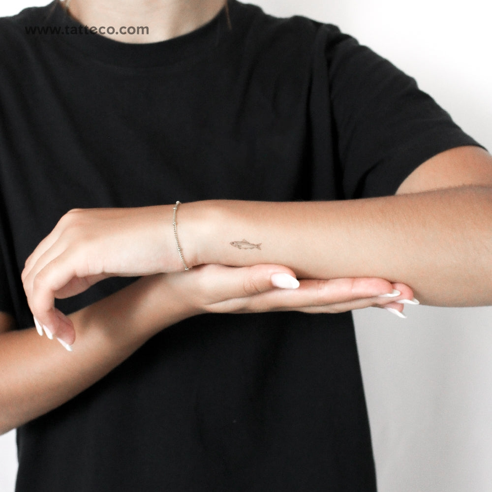 Little Sardine Temporary Tattoo - Set of 3