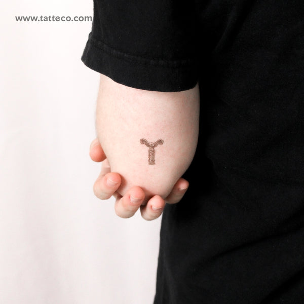 Small Winged Victory Of Samothrace Temporary Tattoo - Set of 3