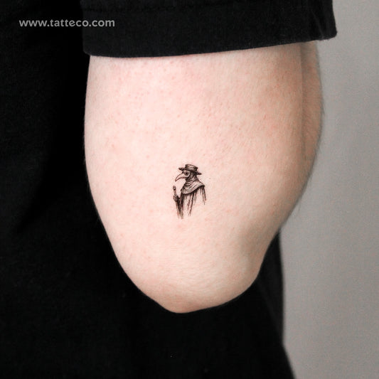 Plague Doctor Temporary Tattoo - Set of 3