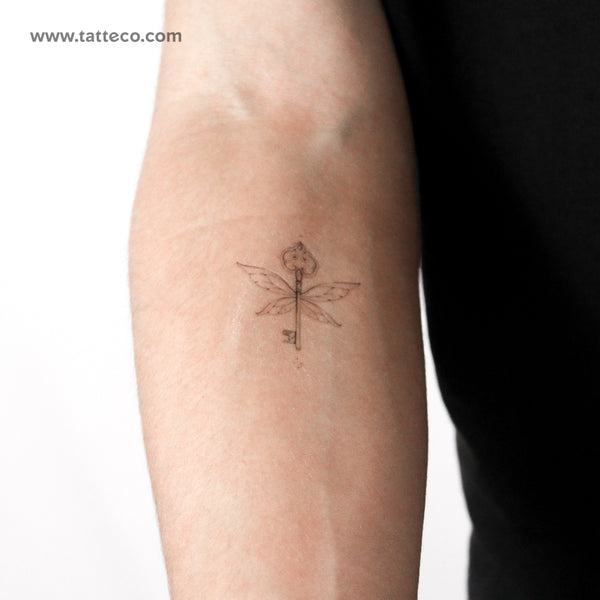 Flying Key Temporary Tattoo By Stefano Mazza - Set of 3