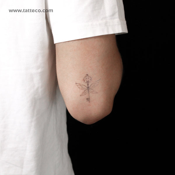 Flying Key Temporary Tattoo By Stefano Mazza - Set of 3