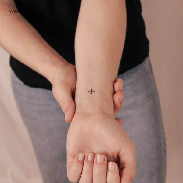 Tiny Airplane 2-Week Temporary Tattoo - Set of 2