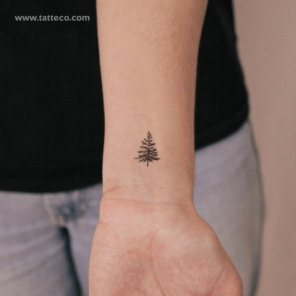 Small Pine Tree 2-Week Temporary Tattoo - Set of 2