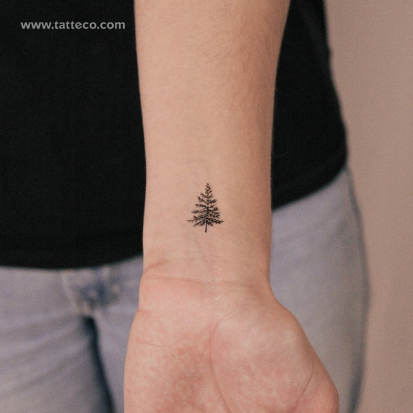 Small Pine Tree 2-Week Temporary Tattoo - Set of 2