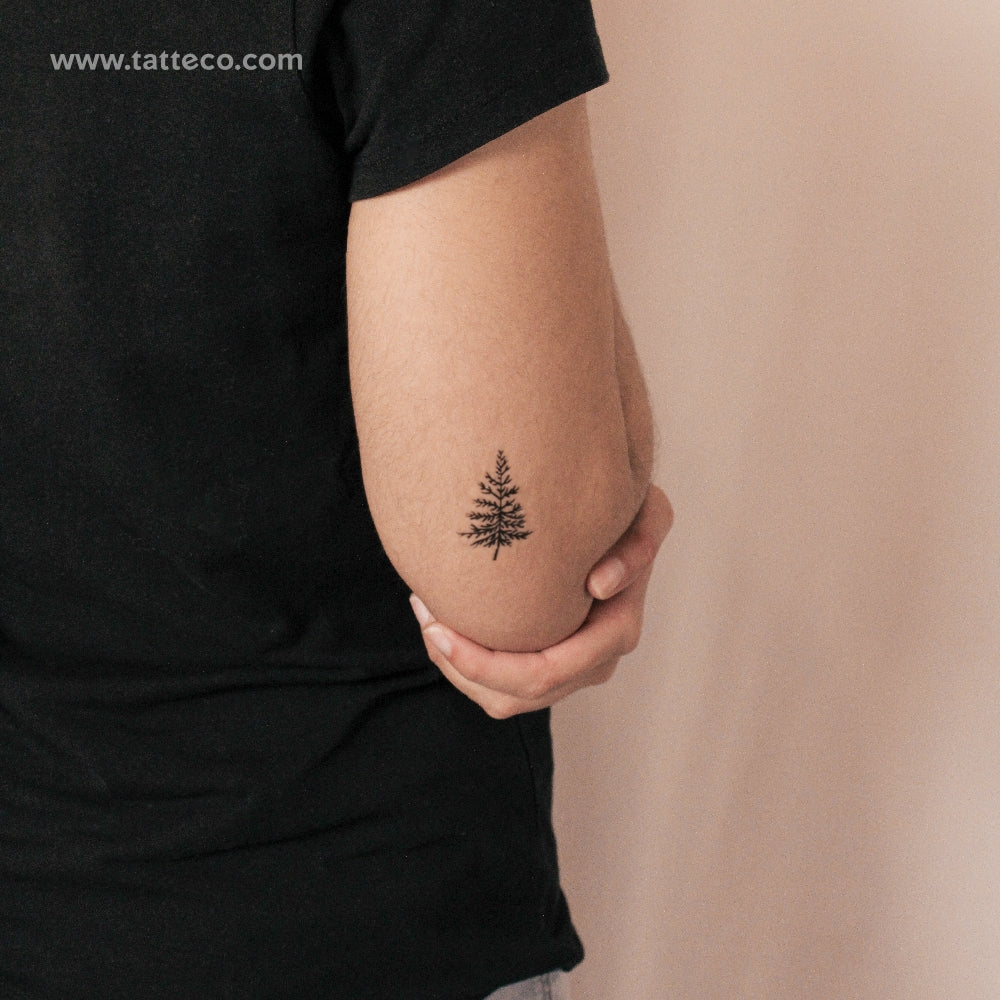 Pine Tree Semi-Permanent Tattoo - Set of 2