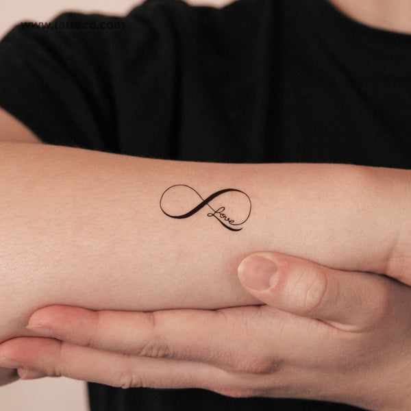 Tatuaje semipermanente de amor infinito - Juego de 2