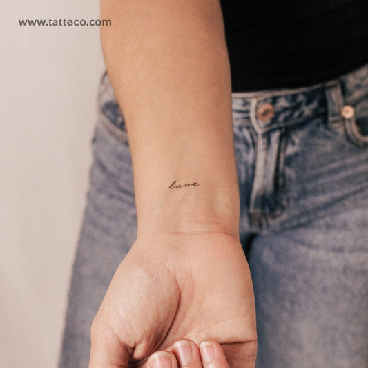 Love Semi-Permanent Tattoo - Set of 2