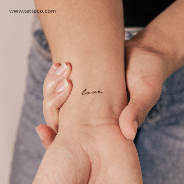 Love Semi-Permanent Tattoo - Set of 2
