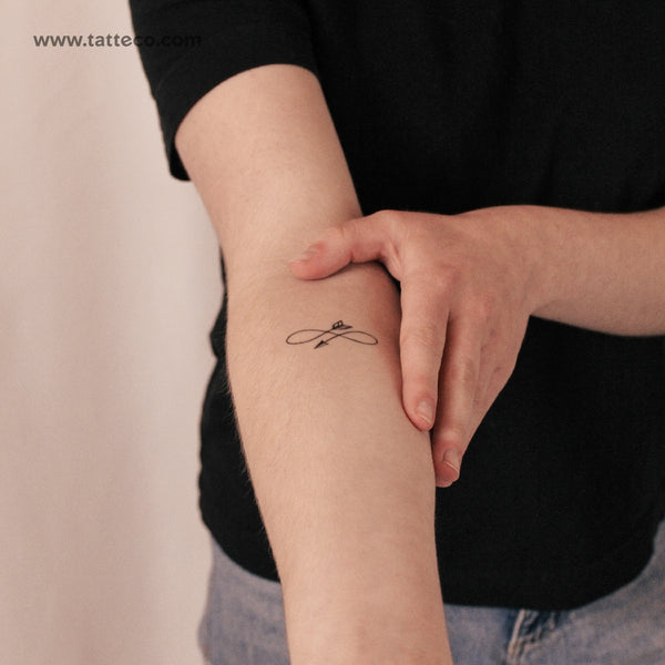 Infinity Arrow Semi-Permanent Tattoo - Set of 2