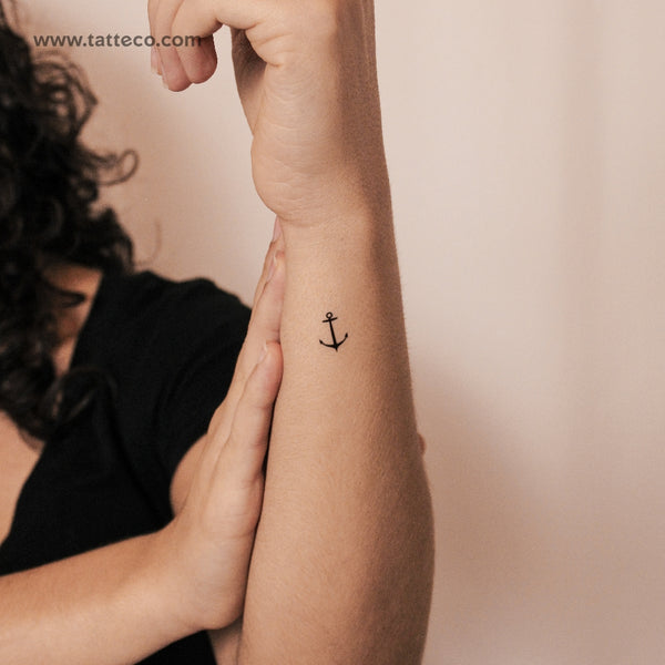 Anchor Semi-Permanent Temporary Tattoo - Set of 2
