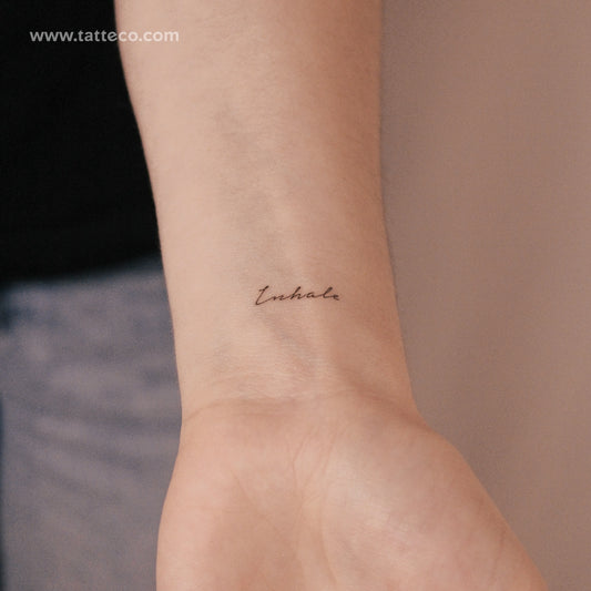 Inhale Semi-Permanent Tattoo - Set of 2