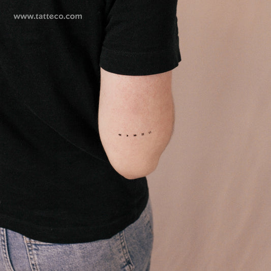 Tatuaje semipermanente Music Media Controls (juego de 2)