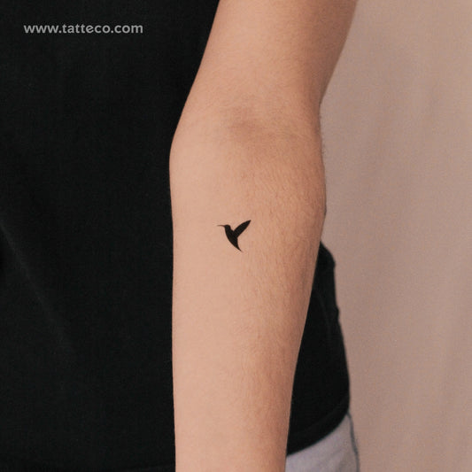 Tatuaje semipermanente de colibrí Tatteco - Juego de 2