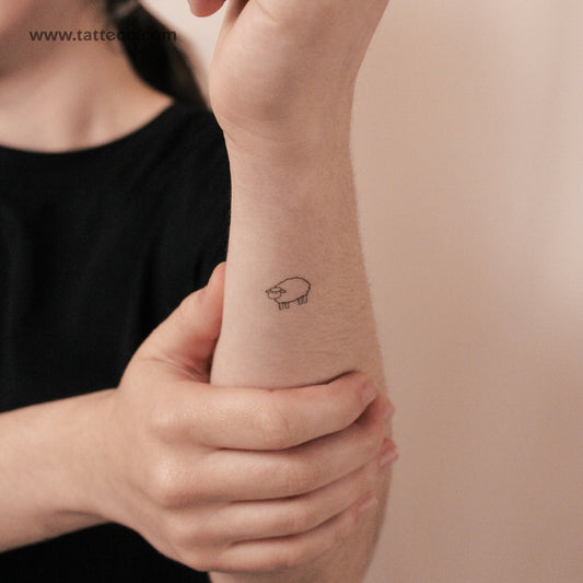 Sheep Semi-Permanent Tattoo - Set of 2
