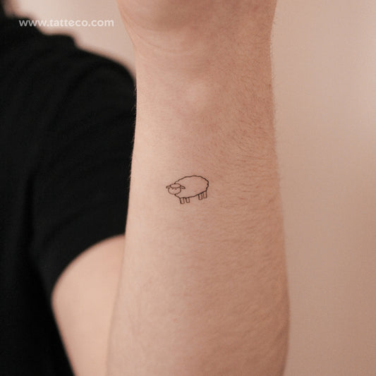 Sheep Semi-Permanent Tattoo - Set of 2