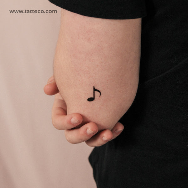 Music Note Semi-Permanent Tattoo - Set of 2