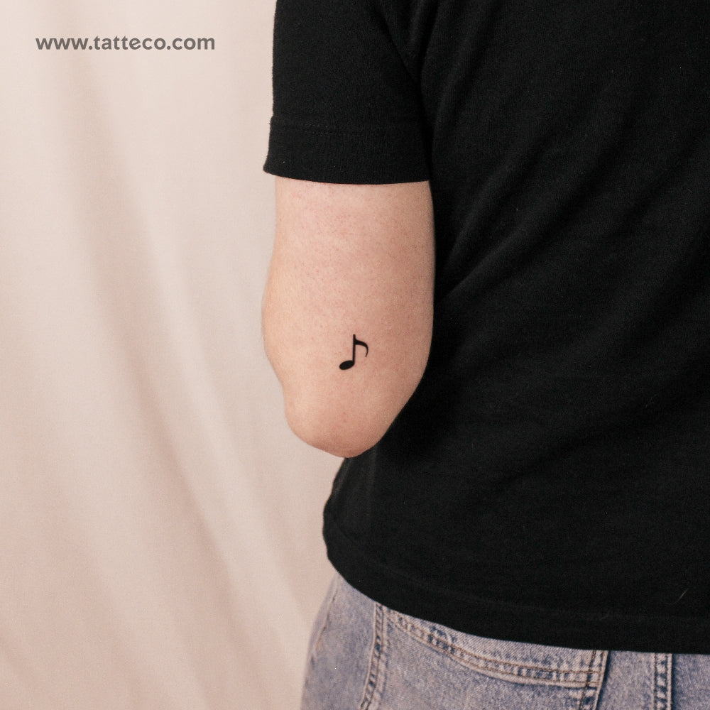 Music Note Semi-Permanent Tattoo - Set of 2