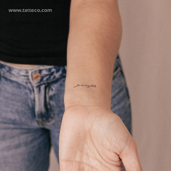 'Strength' Semi-Permanent Tattoo - Set of 2
