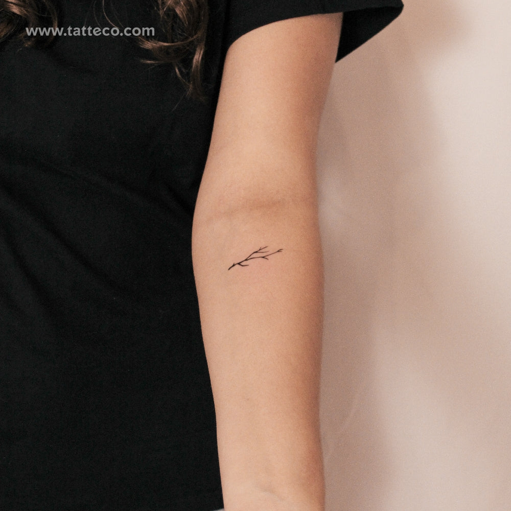 Leafless Branch Semi-Permanent Tattoo - Set of 2