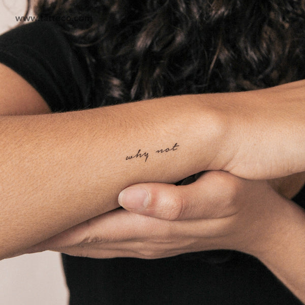 Why Not Semi-Permanent Tattoo - Set of 2