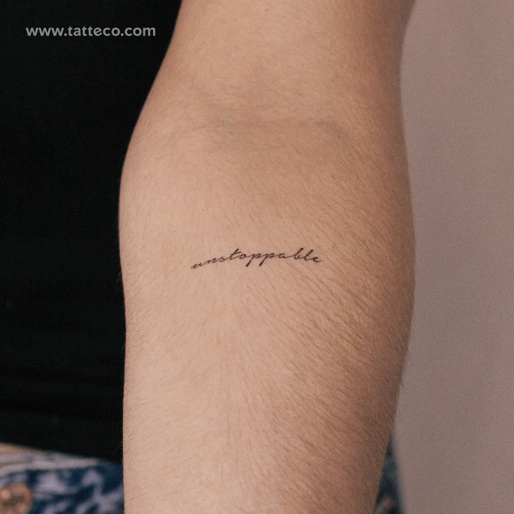 Unstoppable Semi-Permanent Tattoo - Set of 2