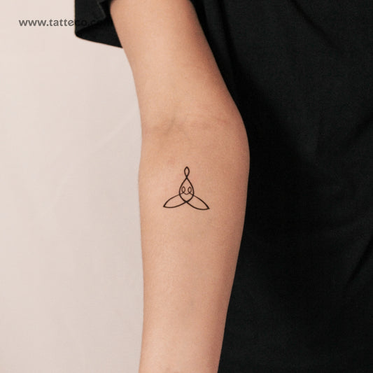 Tatuaje semipermanente con símbolo de madre y dos hijos (juego de 2)