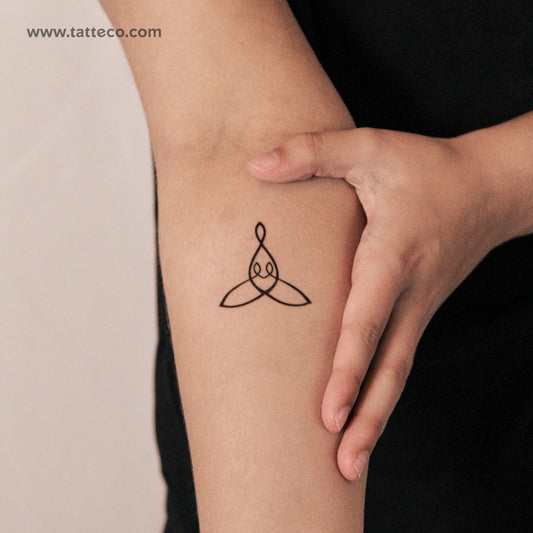 Tatuaje semipermanente con símbolo de madre y dos hijos (juego de 2)