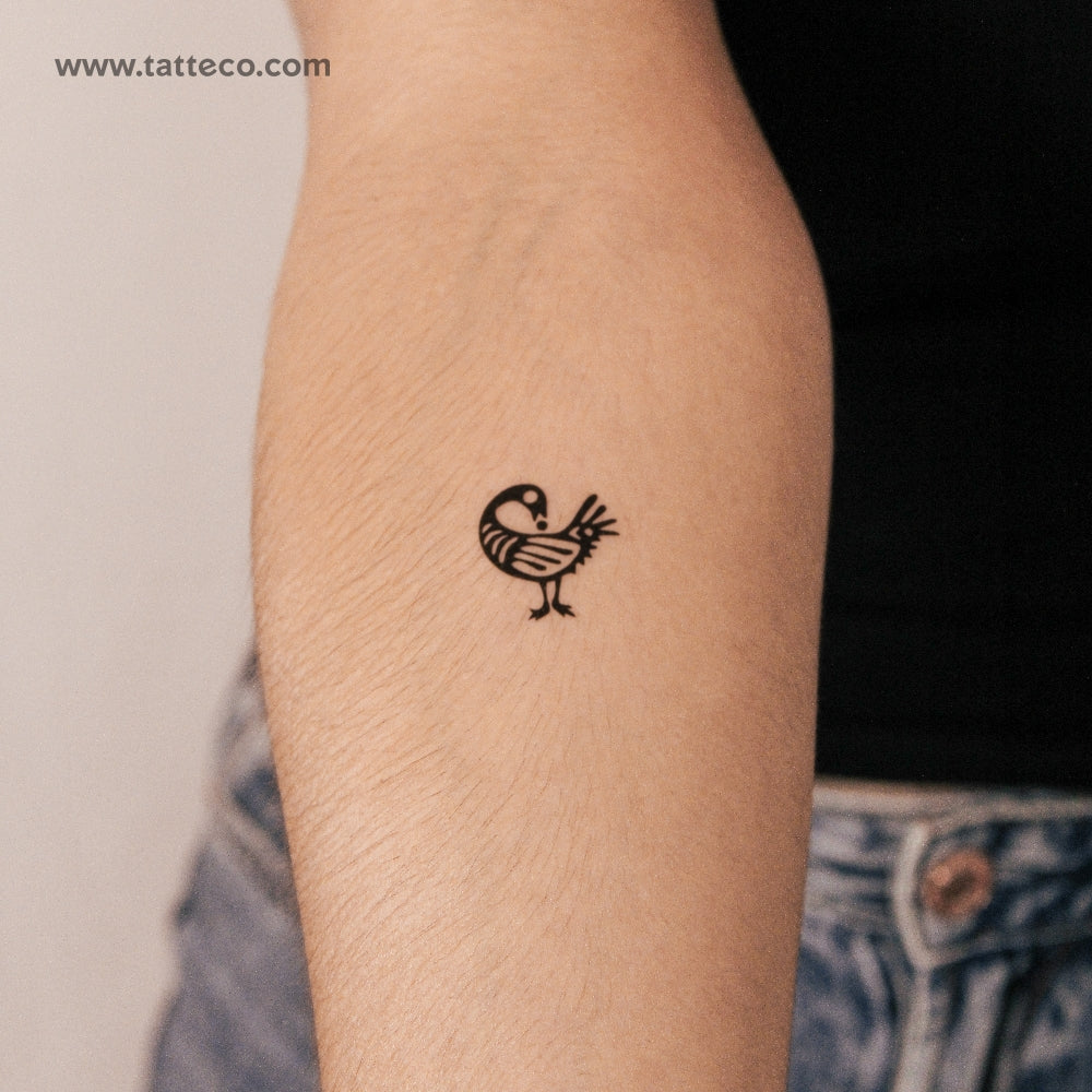 Sankofa Bird Semi-Permanent Tattoo - Set of 2