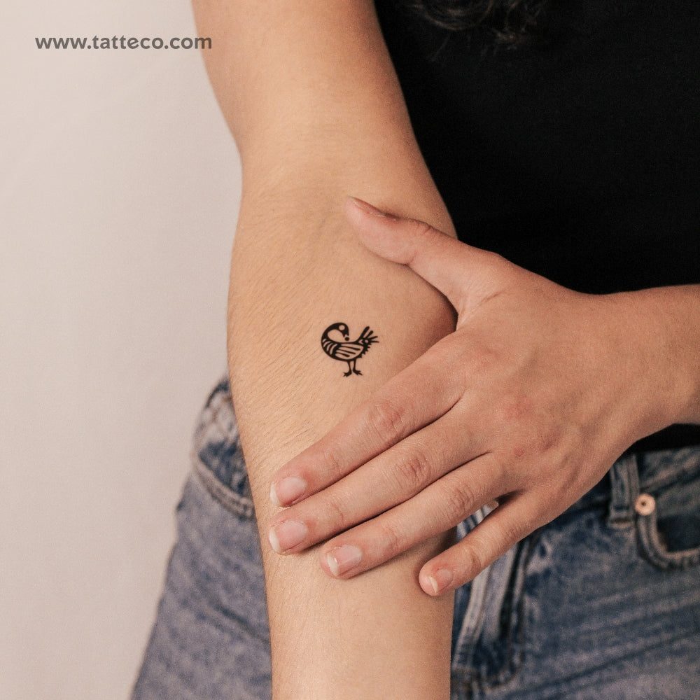 Sankofa Bird Semi-Permanent Tattoo - Set of 2