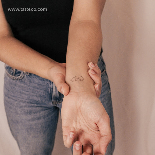 Sleeping Cat Semi-Permanent Tattoo - Set of 2