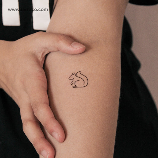Squirrel Semi-Permanent Tattoo - Set of 2