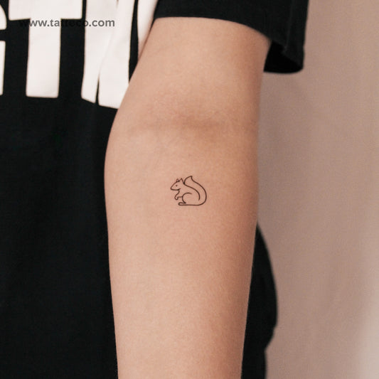 Squirrel Semi-Permanent Tattoo - Set of 2