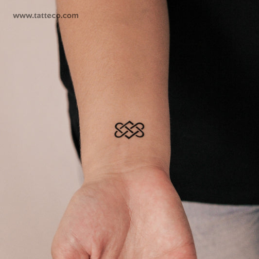 Tatuaje semipermanente de nudo de amor celta (juego de 2)